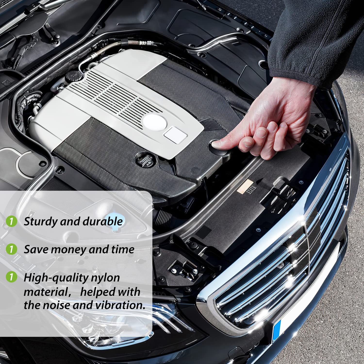 Amazon.co.jp: Frokom 100個 8mm 穴サイズ ナイロンカーバンパー